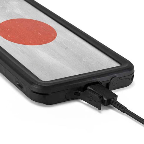 Japanese Flag Distressed Galaxy S20 Waterproof Case